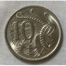 AUSTRALIA 1968 . TEN 10 CENTS COIN . LYREBIRD